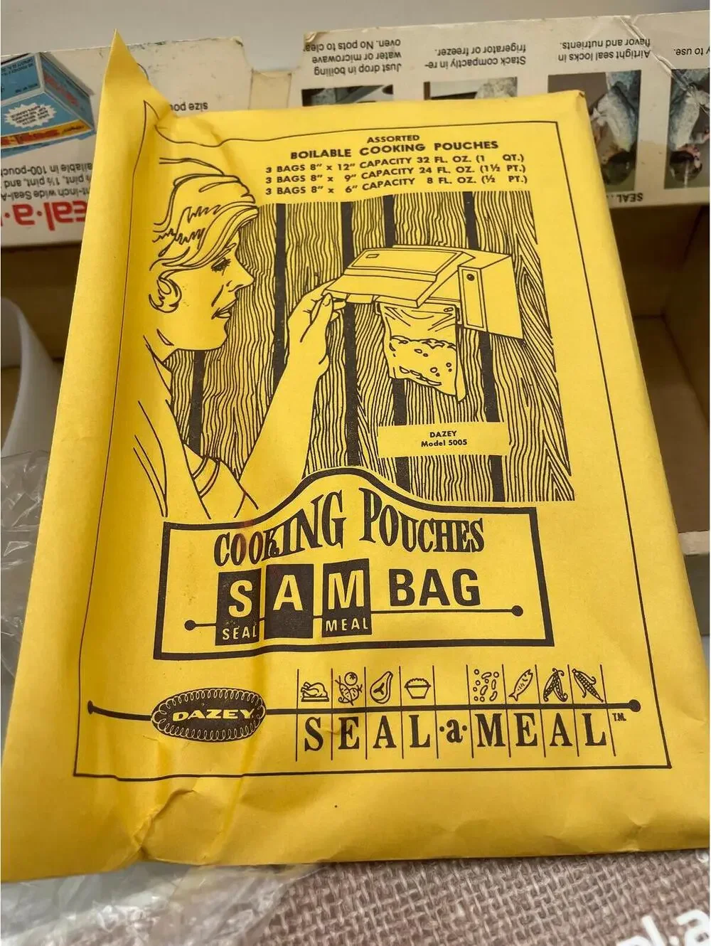 Vintage 1970s Dazey Seal-a-Meal Food Saver: New Old Stock Kitchen Decor